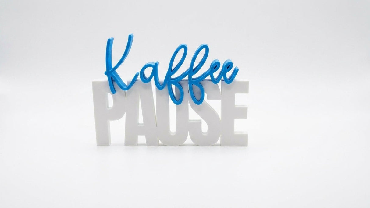 Kaffee PAUSE 3D Printed Japandi Minimalist Coffee Sign | Home Decor - NUVIA Home