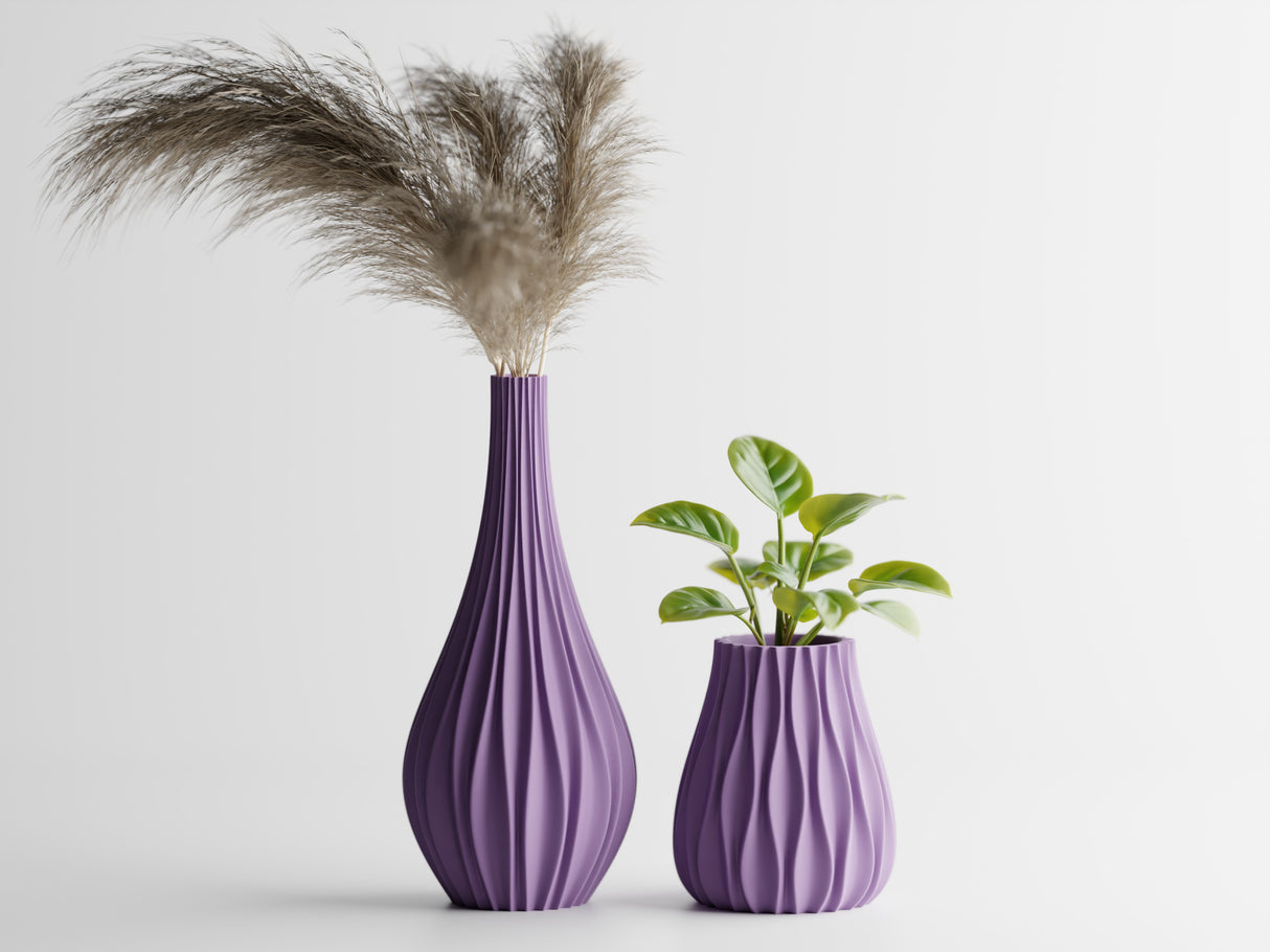 Sinus Vase – Lilac Purple