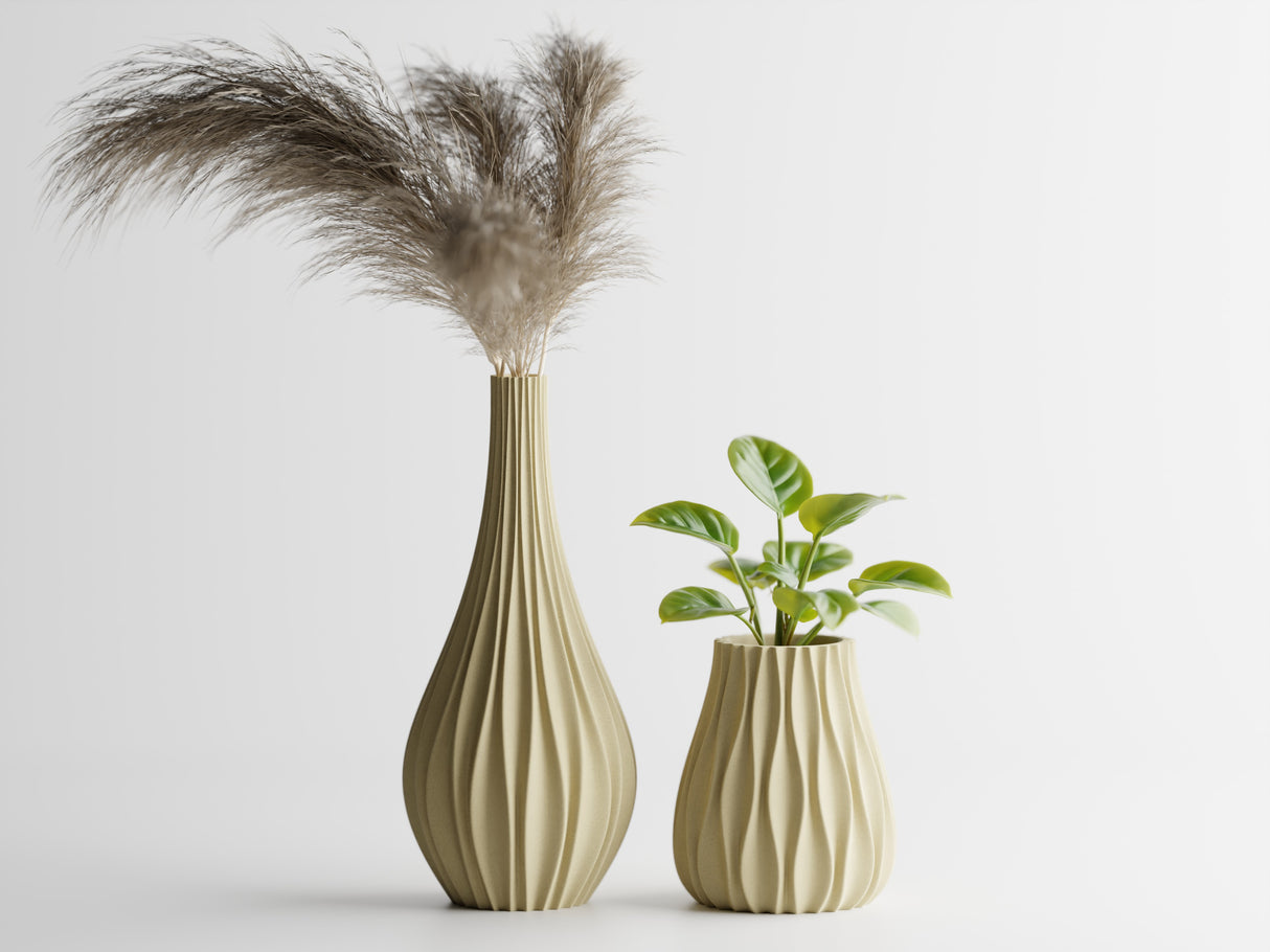 Sinus Vase – Marble Sandstone