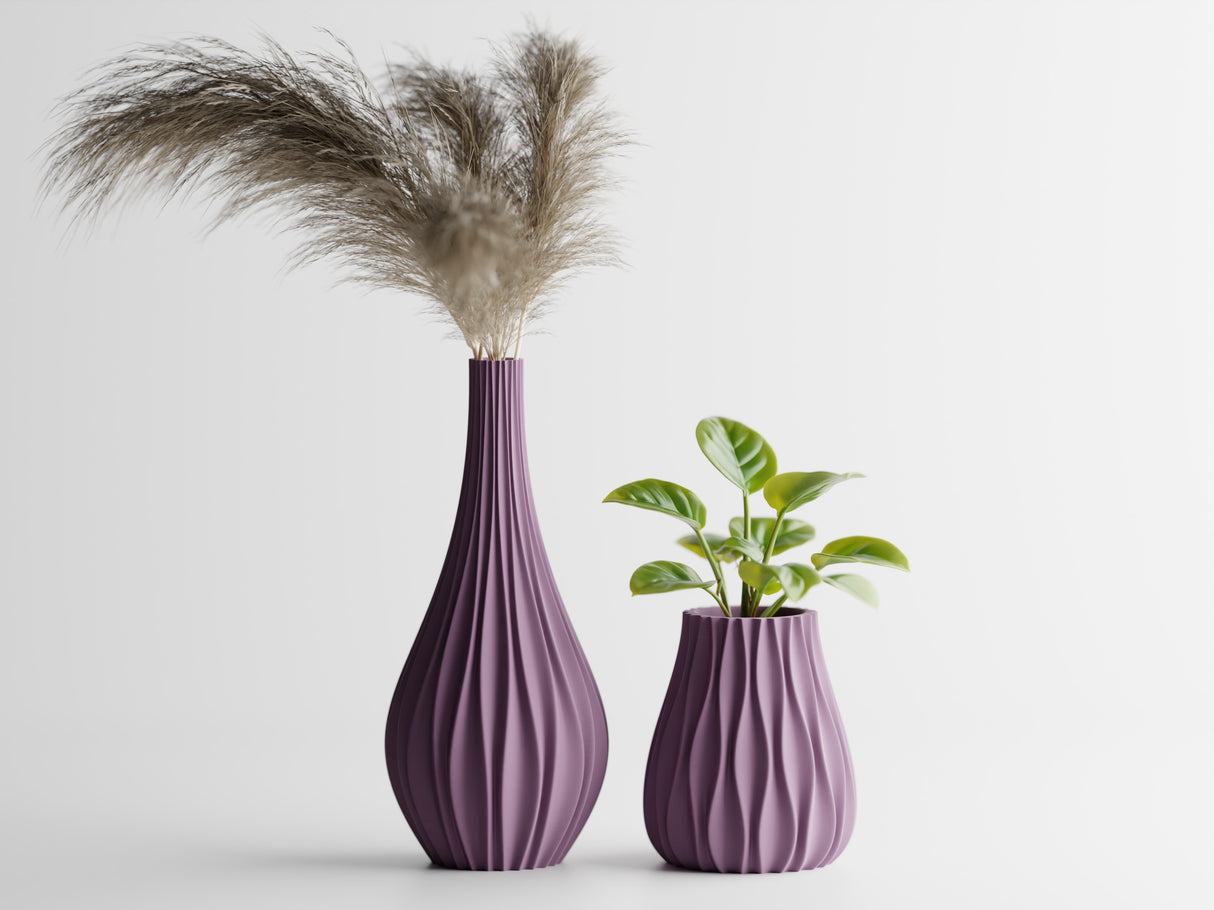Sinus Vase – Muted Purple