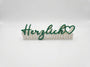 Herzlich Willkommen – Decorative Lettering Sign with Heart - NUVIA Home