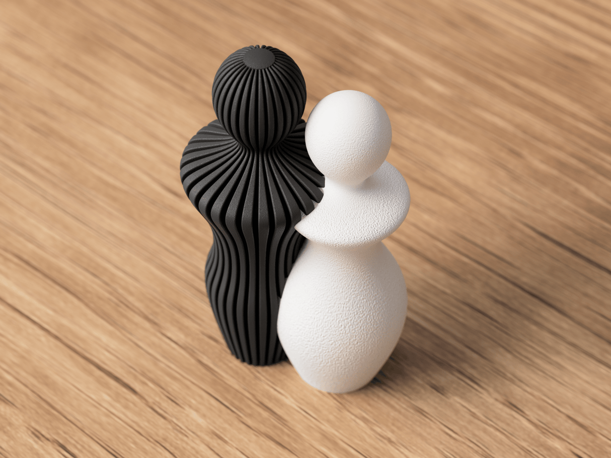 Japandi Couple Statues - NUVIA Home