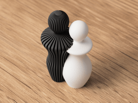 Japandi Couple Statues - NUVIA Home