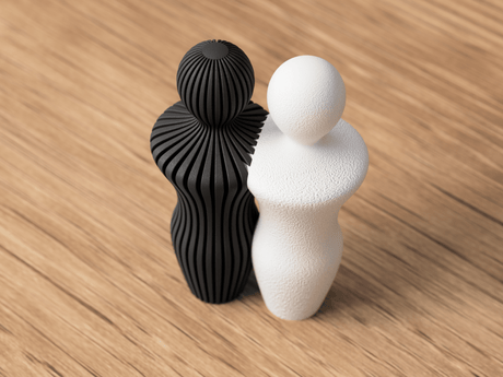 Japandi Couple Statues - NUVIA Home