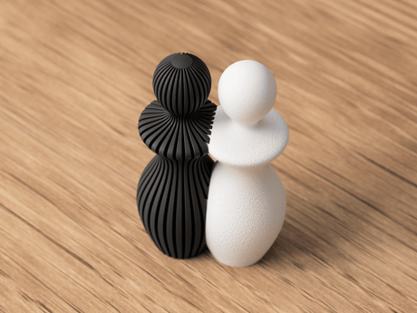 Japandi Couple Statues - NUVIA Home