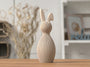 Japandi Easter Bunny with folded ear - NUVIA Home