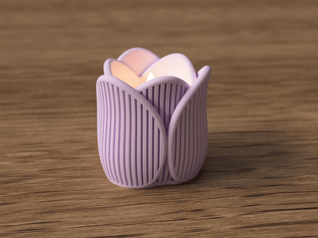 Japandi Tulip Tealight Holder - NUVIA Home