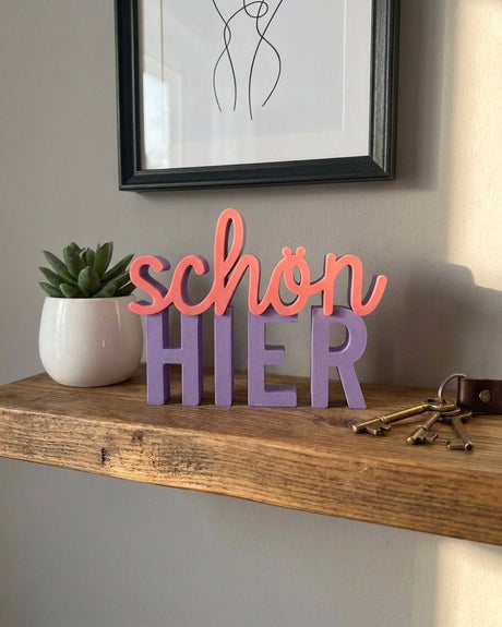 Schön Hier Lettering - NUVIA Home