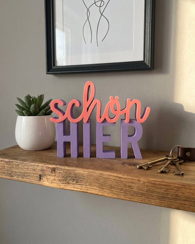 Schön Hier Lettering - NUVIA Home