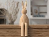 Shelf Sitting Easter Bunny - NUVIA Home
