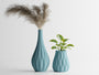 Sinus Vase – Marble Slate Grey